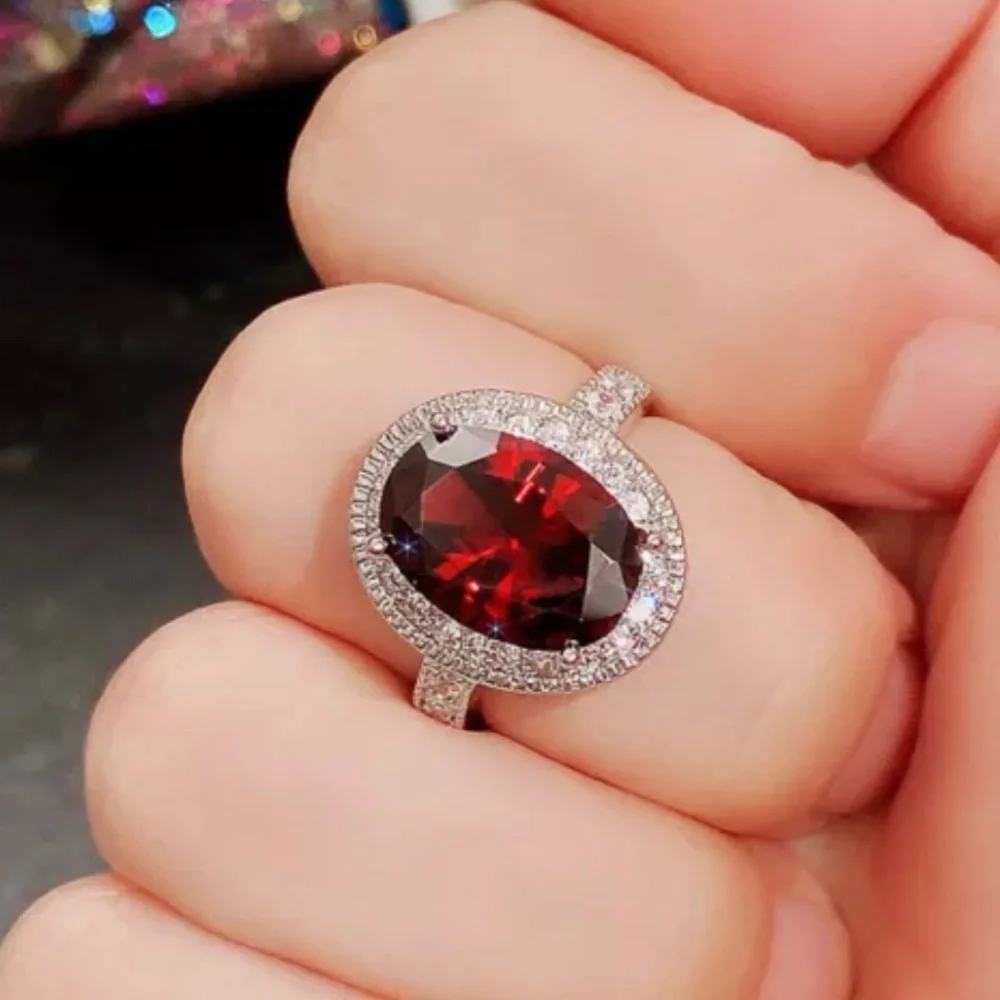 RUBY BRIDAL WEDDING RING S10 - Picture 2 of 5